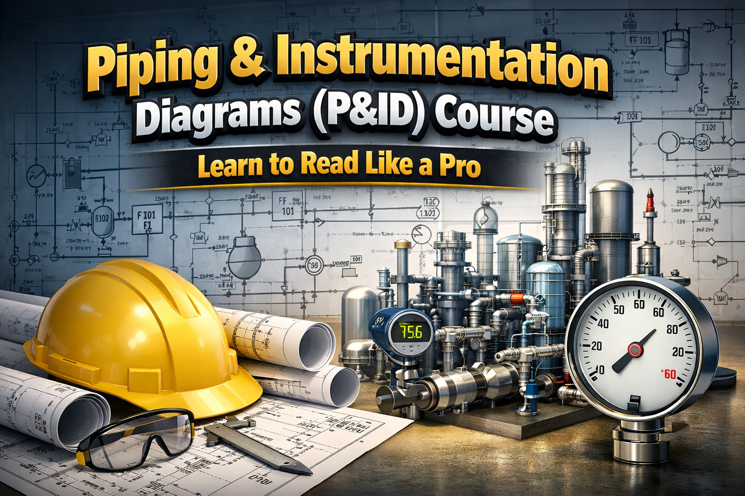 piping instrumentation diagram pid course symbols and process flow